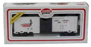 Model Power 7976 HO 40' Box Car Operation Lifesaver RTR NIB - Picture 1 of 2