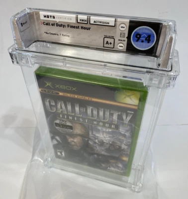 9.4 A+ SEALED 1st Print Call of Duty Finest Hour 1st CoD WATA NEW XBOX, 2004 - Image 1 of 4