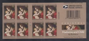 US Stamp #5331 Madonna+Child Booklet, Miscut, Imperf Between Outer Margins XF NH - Picture 1 of 2