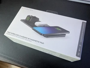Chargeur sans fil SATECHI Trio avec tampon magnétique pour Apple iPhone Watch Samsung - Photo 1 sur 7