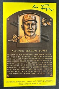 Al Lopez Autographed MLB Hall Of Fame Postcard White Sox BAS - Picture 1 of 3