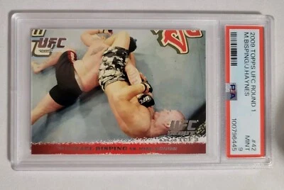 Michael Bisping 2009 Topps UFC Debut Round 1 #42 Rookie  PSA 9 POP 9 2 HIGHER - Image 1 of 2