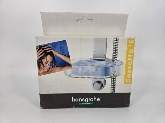 Jabonera Hansgrohe para barra de pared Unica'E 28685 transparente Cassetta'E hecha en Alemania nueva en caja Foto 1 de 4