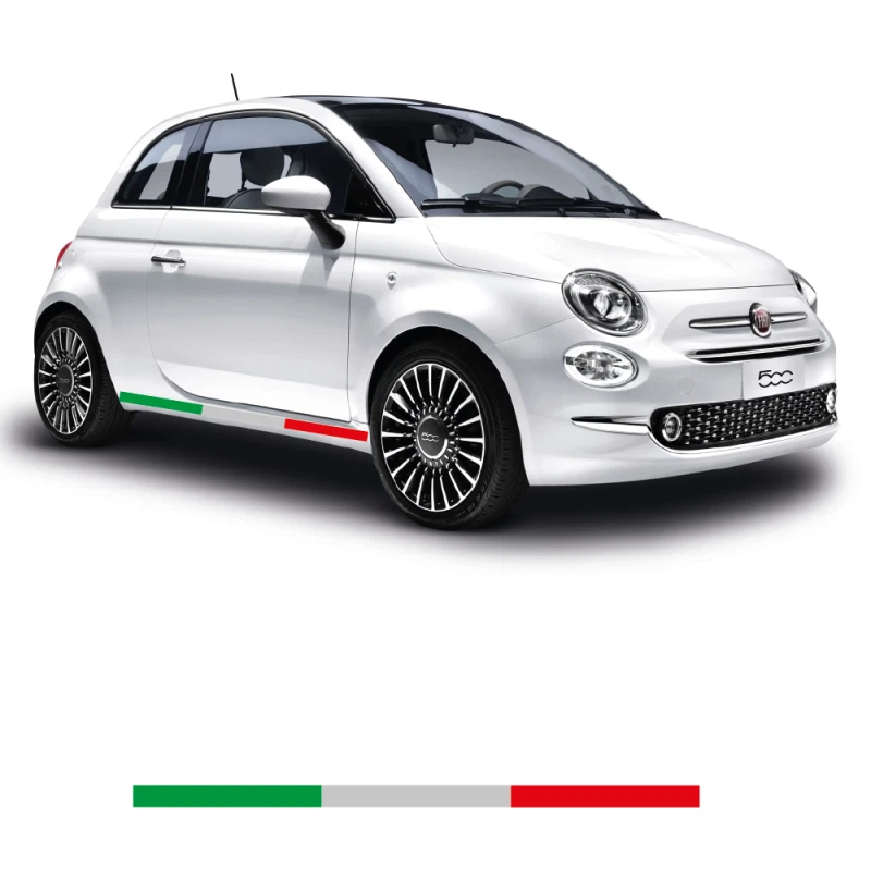 calcomanías laterales tricolor fiat 500 Foto 1 de 1