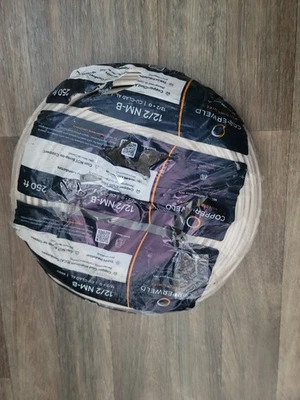 COPPERWELD 12/2 COPERWELD COPER CLAD aluminium electrical wire 250FT