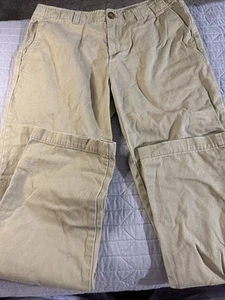 Boys Size 14 Husky Khaki Pants By Lands End - Picture 1 of 11