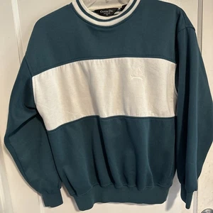 Christian Dior Vintage Monsieur MEDIUM Green White Pullover Luxury One of Kind - Picture 1 of 9