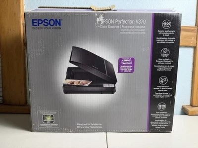 Epson Perfection V370 Photo Slide Film Scanner with Power Cord and USB Cable - Image 1 of 3
