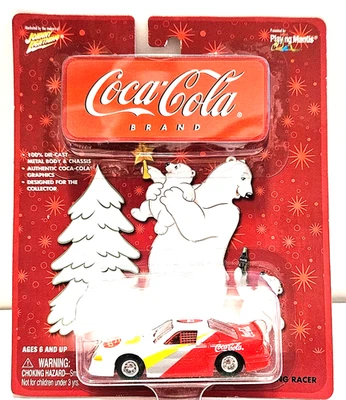 Johnny Lightning 2003 Coca Cola Polar Bear Series - FORD MUSTANG RACER - Image 1 of 4
