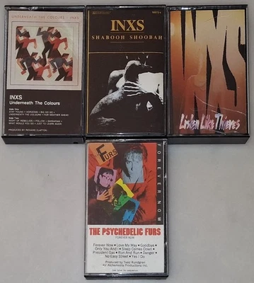 INXS SHABOOH SHOOBAH, Listen Like Thieves 3 Cassette Tapes + Psychedelic Furs - Image 1 of 4