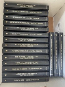 Agatha Christie Hardcover Leatherette Mystery Collection - Choice Drop Down - Picture 1 of 6