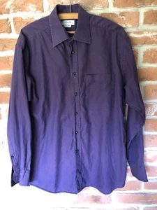 Long Sleeved Dark Purple Shirt from "Christian Dior”. Size 16.5" Fit - Picture 1 of 4