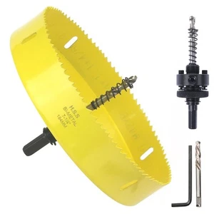 JIECHENG 7-1/4 inch Hole Saw for Wood,Soft Metal,Drywall,Plasterboard and Ply... - Picture 1 of 7