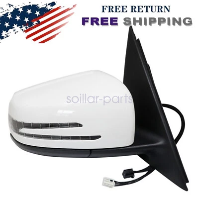 Espejo retrovisor lateral derecho pasajero blanco para Mercedes-Benz GLK350 2010-15 GLK250 13-15 Foto 1 de 4