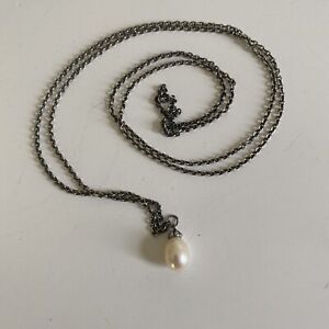 Trollbeads Authentic Fantasy Necklace With White Pearl - 18 Inches