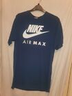 Mens Teenager Boys Nike Air Max T Shirt Navy Blue Size L 40 Inch Chest
