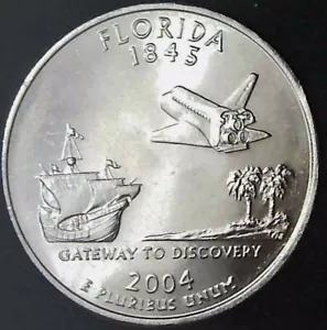 2004-D 25C State Quarter Florida BU CN CLAD (Ichoose) uc 1 - Picture 1 of 2