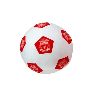 Liverpool FC Shaped Football Cushion White Ball Design - Bedroom Sofa 25 x 25cm - Picture 1 of 5
