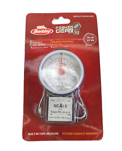 Berkley Dial Scale 50 Lb pound Portable Fishing Scale With 39” Tape Measure New
