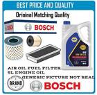 BOSCH AIR OIL FUEL FILTERS AND 5L ENGINE OIL FOR RENAULT S3531P7022N1724K9