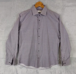 Calibrate Oberhemd Herren TRIM FIT grau Sterne Mikroprint Gr. 16 32-33 - Bild 1 von 7