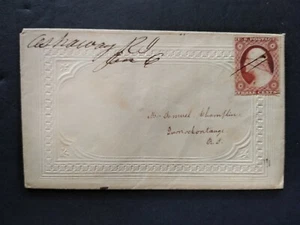 Rhode Island: Ashaway 1850er #11 Damen Cover, Ms, Washington Co - Bild 1 von 2