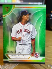 Pedro Martinez 2020 Topps Triple Threads #93 Emerald Parallel /259 Red Sox