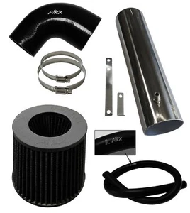 BLACK AirX Racing long Air Intake Kit For 1997-2004 Jeep Cherokee Grand 4.0L I6 - Picture 1 of 2