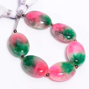 Natural Bio Quartz Gemstone Oval Shape Smooth Beads 18X13X7 mm Strand 4" E-1113 - Picture 1 of 1