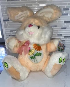 EASTER HOPPY HOPSTER LARGE BUNNY - DANDEE STUFFED BUNNY Very Soft  - Picture 1 of 8