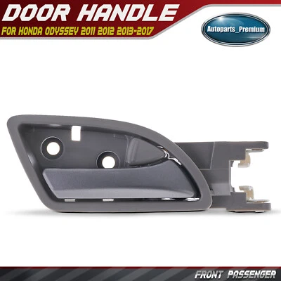 Manija de puerta interior gris + plateada para pasajero delantero derecho para Honda Odyssey 2011-2017 Foto 1 de 4