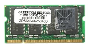 512MB DDR333/400 200PIN PC3200 CL3 200Pin Unbuffered-DIMM Non ECC 2DS6464 - Picture 1 of 4