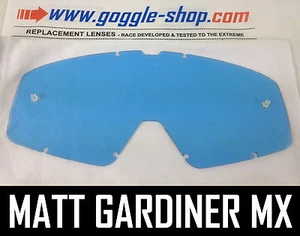 GOGGLE-SHOP REPLACEMENT LENS for FOX MAIN MOTOCROSS MX GOGGLES BLUE TINT pro - Picture 1 of 1