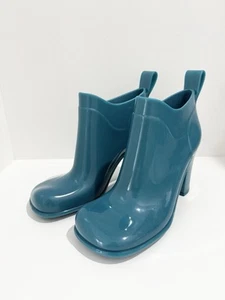 Bottega Veneta Rubber Ankle Boots Shoes Size 38 - Picture 1 of 8