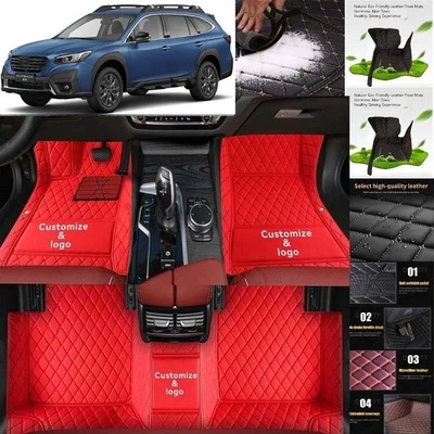 For Subaru Outback Car Floor Mats Luxury Waterproof Liners Carpets Cargo Custom Foto 1 de 4