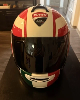 Casco Arai Vector-2 Ducati Corse rojo y blanco protector de humo oscuro talla M como nuevo Foto 1 de 4