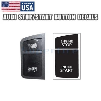 Ignition Stop Start Worn Button Repair Decals Stickers Fit Audi A6 C6 04-11 Foto 1 de 4