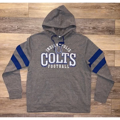 NUEVO Indianapolis Colts NFL Equipo Ropa Hombres Gris Fútbol Sudadera con Capucha Talla M Nuevo con Etiquetas Foto 1 de 4