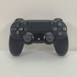 Sony Playstation 4 DualShock Wireless Controller Black OEM CUH-ZCT2U Tested - Picture 1 of 10