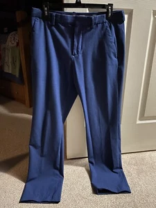 Perry Ellis Men's Slim-Fit Stretch Dress Pants Blue 30x30 NWT - Picture 1 of 5