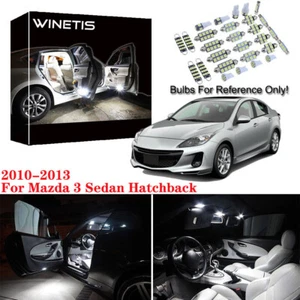 5Pcs White Interior LED Bulbs Package For 2010-2013 Mazda 3 Sedan Hatchback - Picture 1 of 12