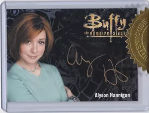 BUFFY THE VAMPIRE SLAYER ULTIMATE COLLECTOR'S SET 3 ALYSON HANNIGAN AUTOGRAPH - Picture 1 of 2