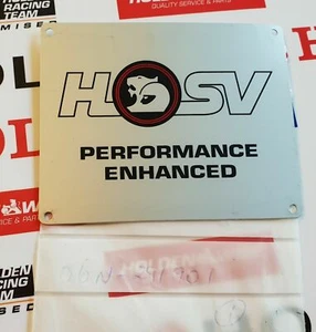 HSV SV Holden Badge NOS VN VP Engine Plaque Plate Tag V8 Performance Enhanced - Bild 1 von 1