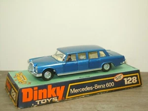 Mercedes 600 - Dinky Toys 128 England in Box *69727 - Imagen 1 de 6