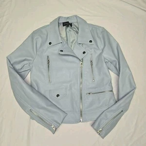 Biker Jacket Womens S Love Tree Teal - Picture 1 of 9