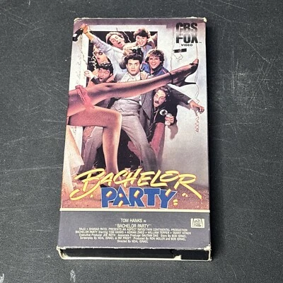 Bachelor Party VHS 1984 CBS Fox Tom Hanks Sex Comedy Film Video Tape Movie VTG - Image 1 of 4