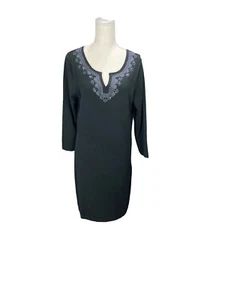 Tommy Bahama Women's Size Medium Black Pickford Embellished Sweater Dress NWT - Bild 1 von 6