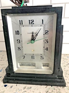 1931 HAMMOND "Gregory" Time/Calendar Electric Desk Clock Skyscraper WORKING !!! - Picture 1 of 7