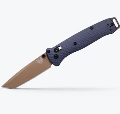 Benchmade Bailout Crater Blue Aluminum 3.38" Folding Pocket Knife 537FE-02 - Image 1 of 4
