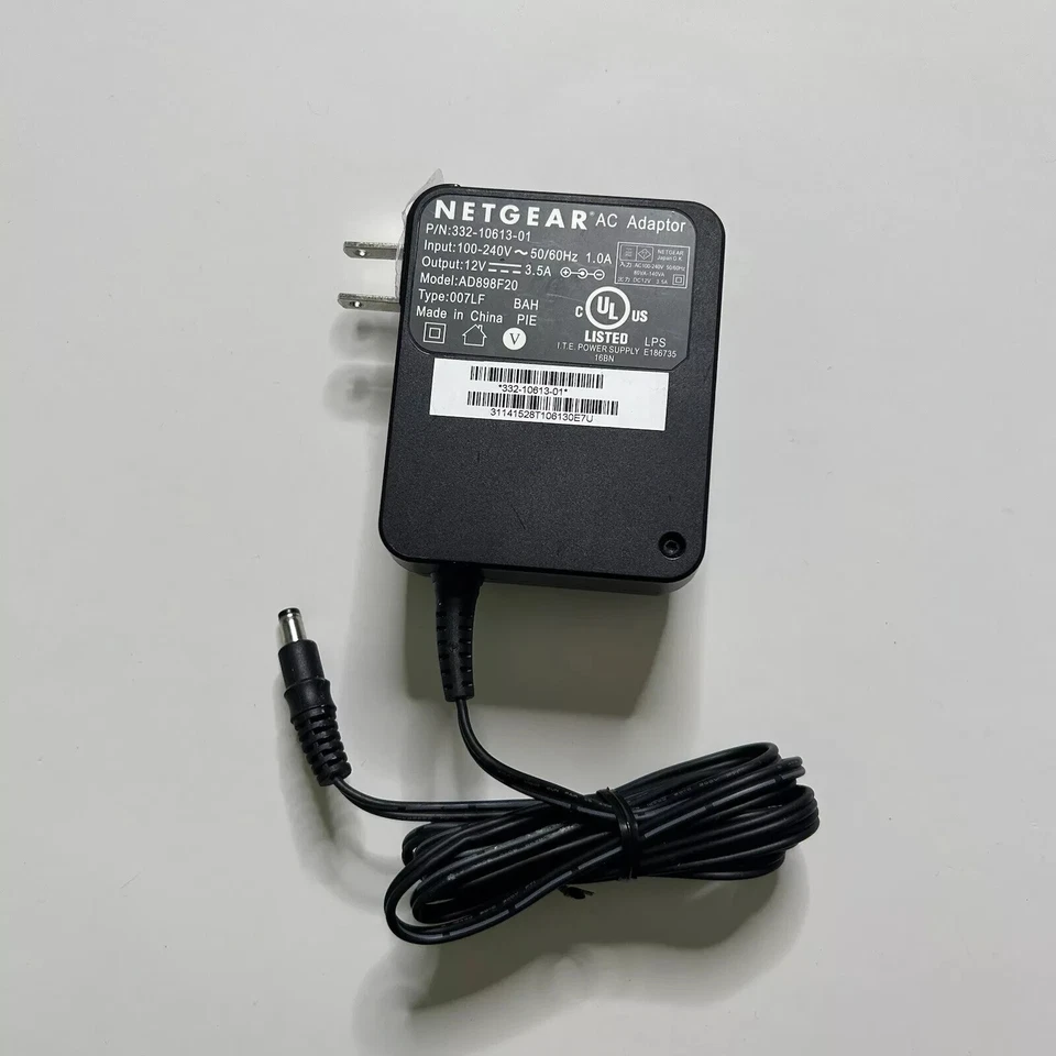 Genuine NETGEAR Router AD898F20 AC Power Adapter Charger 12V 3.5A US Plug - Image 1 of 1